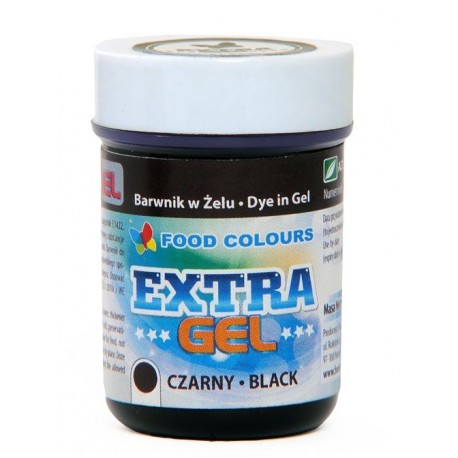 Farba gelová extra čierna