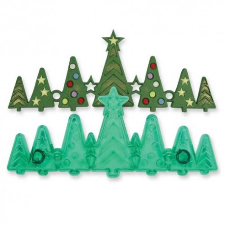 Emboser vianočné stromčeky