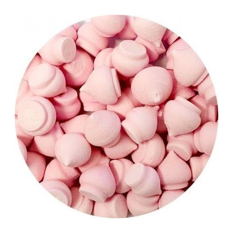 Ružové cukrové pusinky